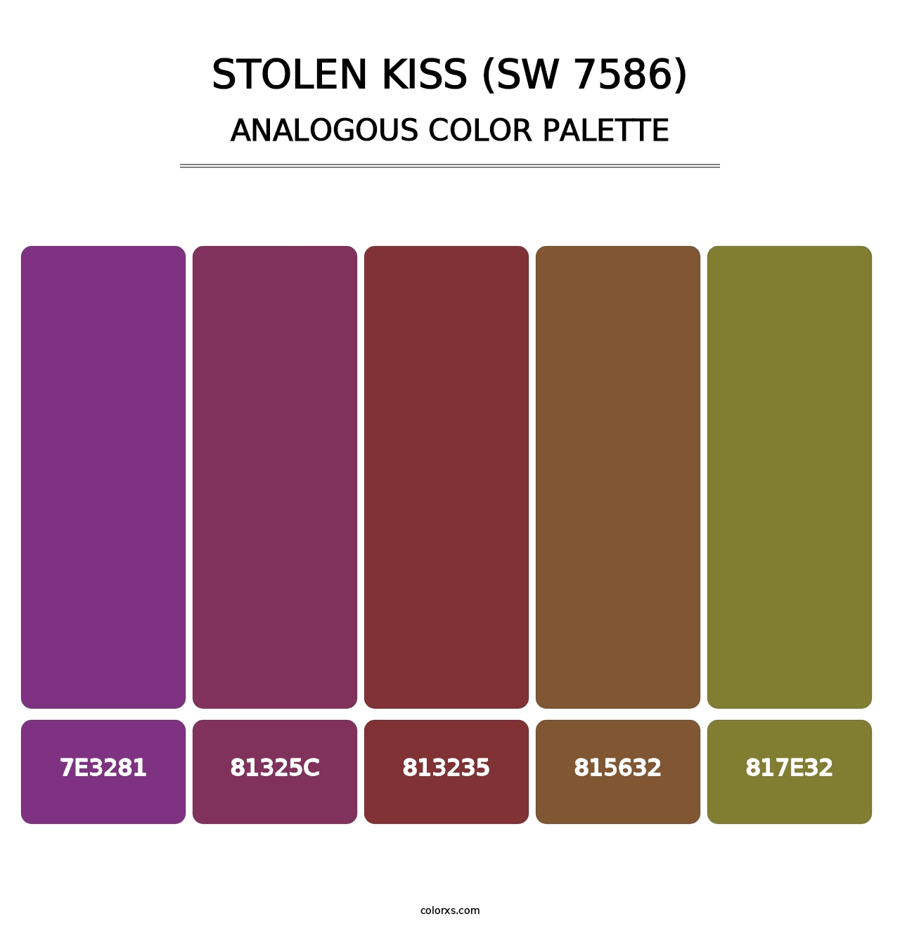 Stolen Kiss (SW 7586) - Analogous Color Palette