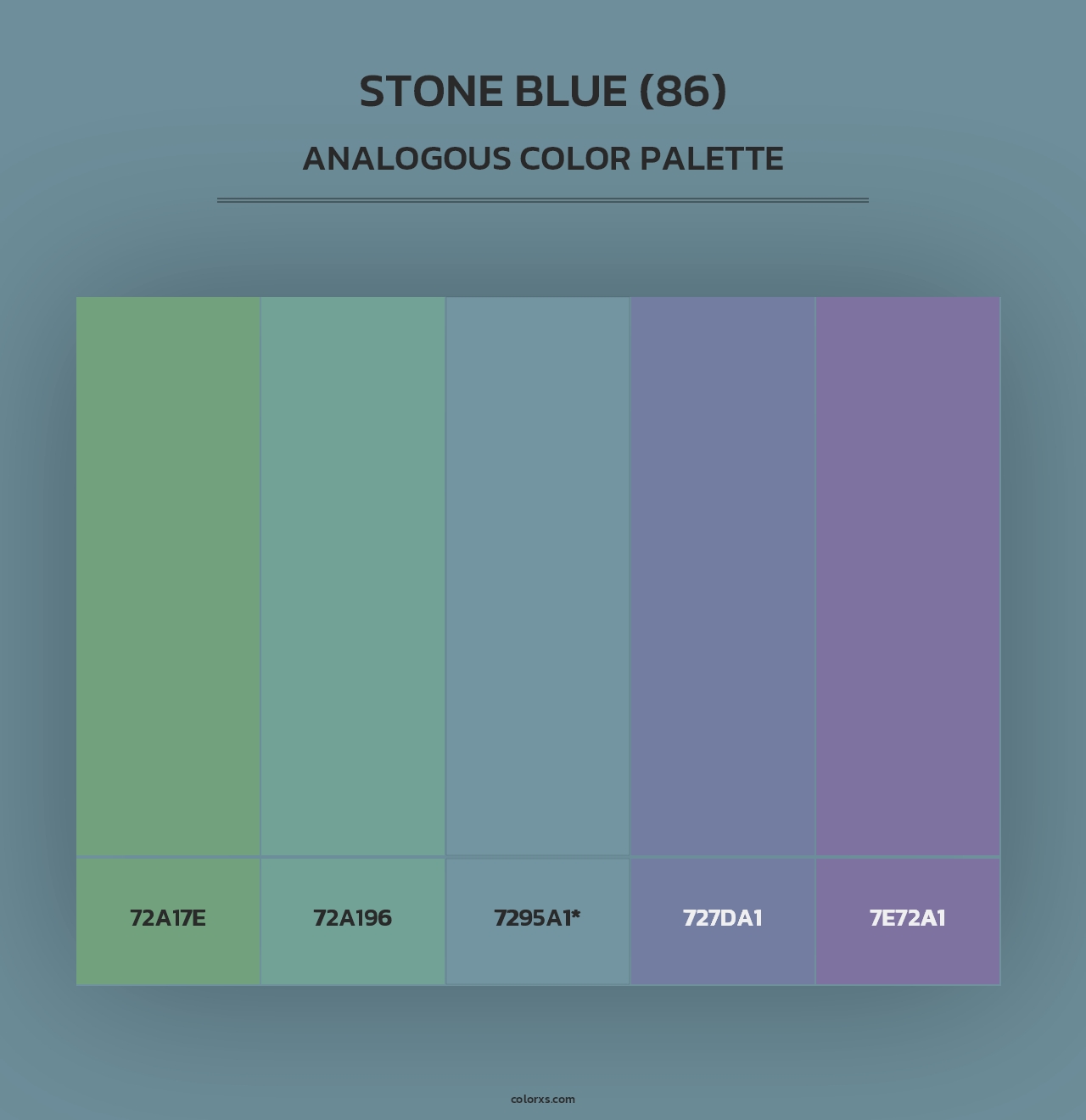 Stone Blue (86) - Analogous Color Palette