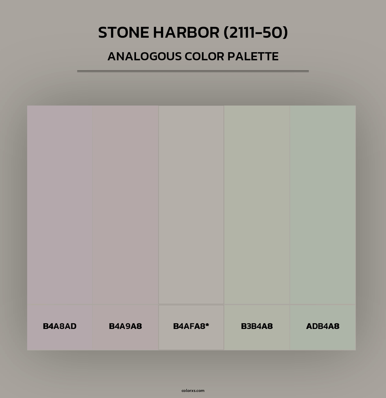 Stone Harbor (2111-50) - Analogous Color Palette