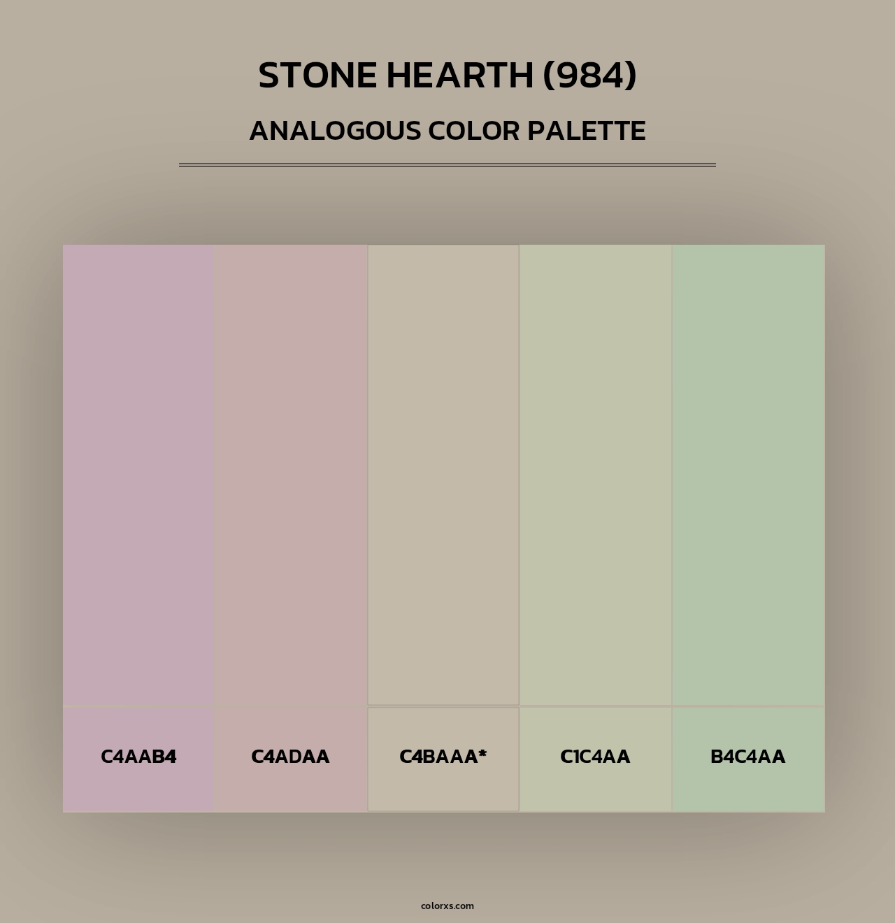 Stone Hearth (984) - Analogous Color Palette