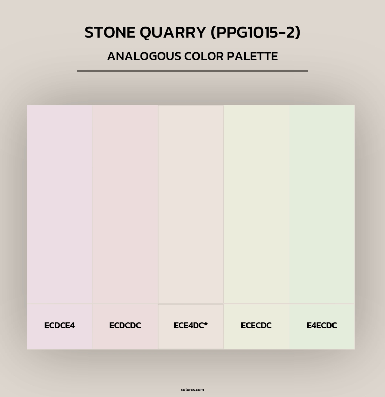 Stone Quarry (PPG1015-2) - Analogous Color Palette