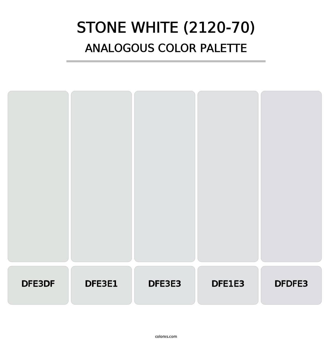 Stone White (2120-70) - Analogous Color Palette