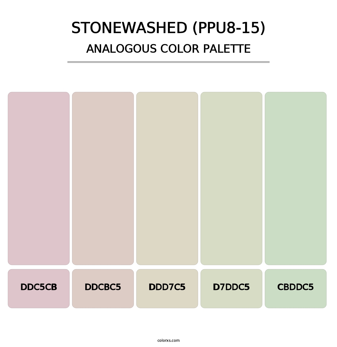 Stonewashed (PPU8-15) - Analogous Color Palette