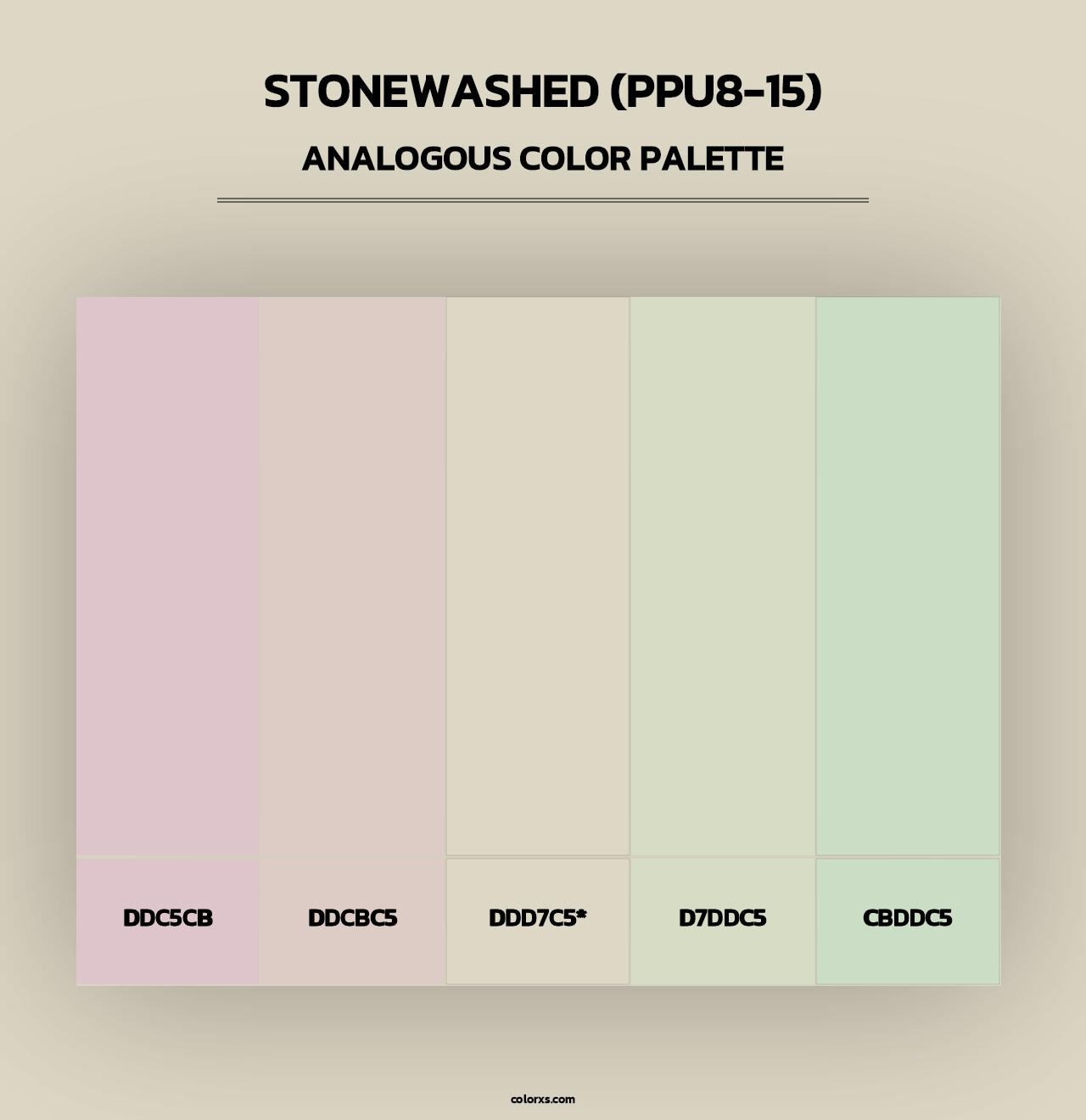 Stonewashed (PPU8-15) - Analogous Color Palette