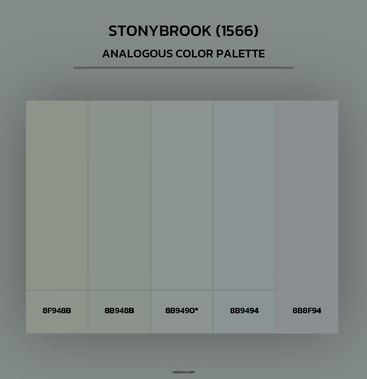 Stonybrook (1566) - Analogous Color Palette