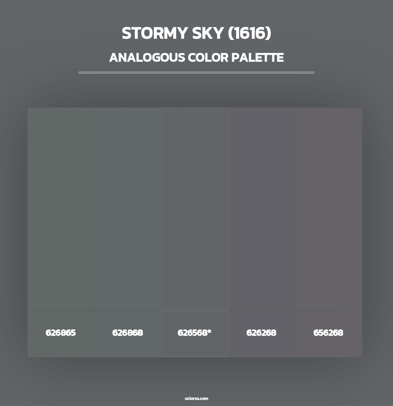Stormy Sky (1616) - Analogous Color Palette