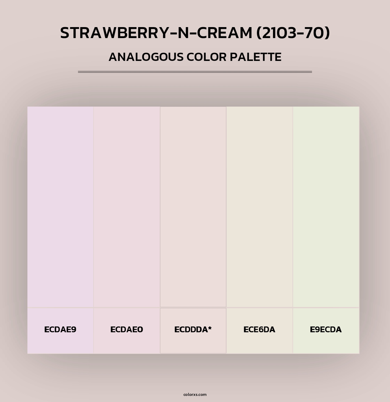 Strawberry-n-Cream (2103-70) - Analogous Color Palette