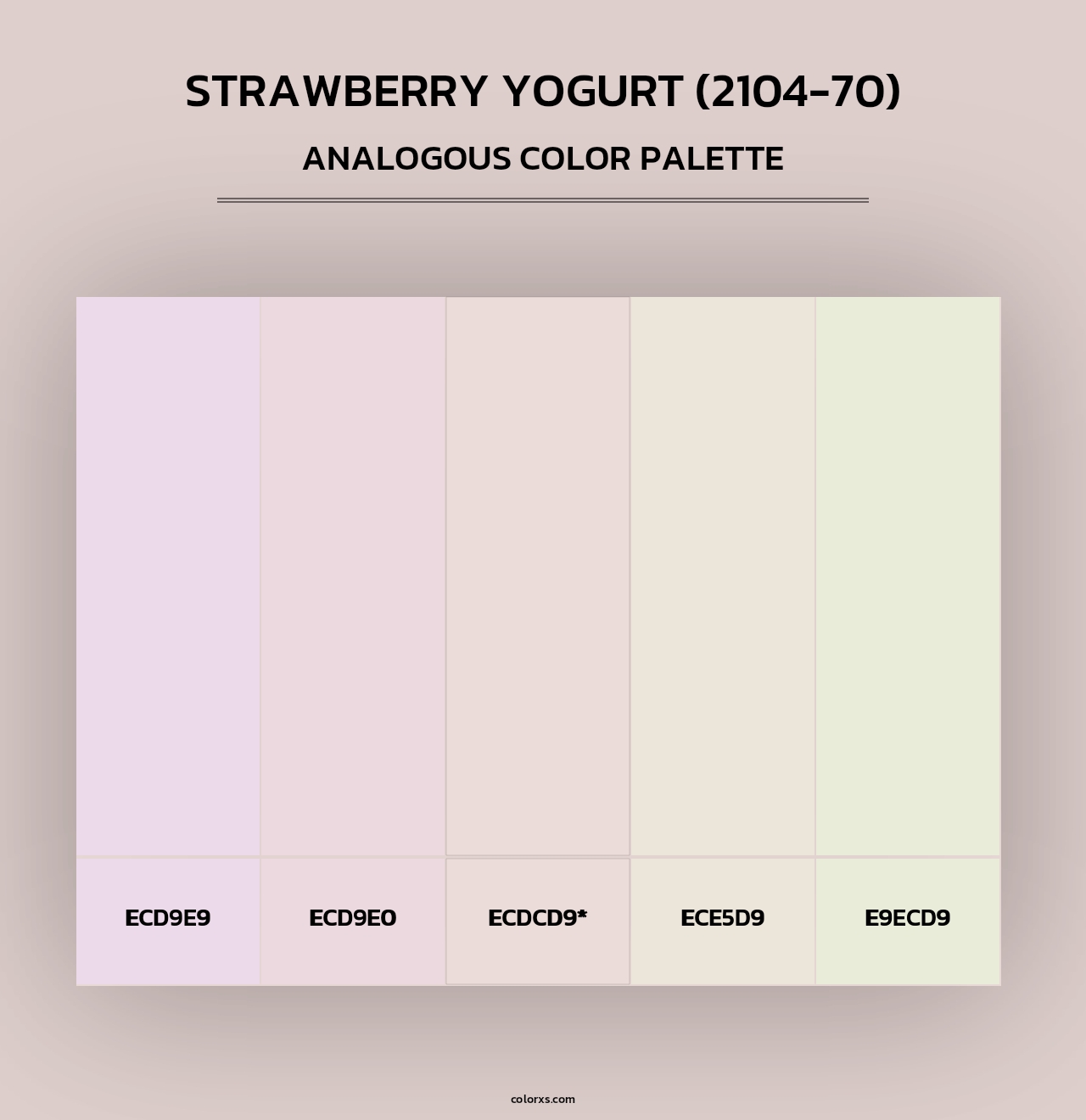 Strawberry Yogurt (2104-70) - Analogous Color Palette