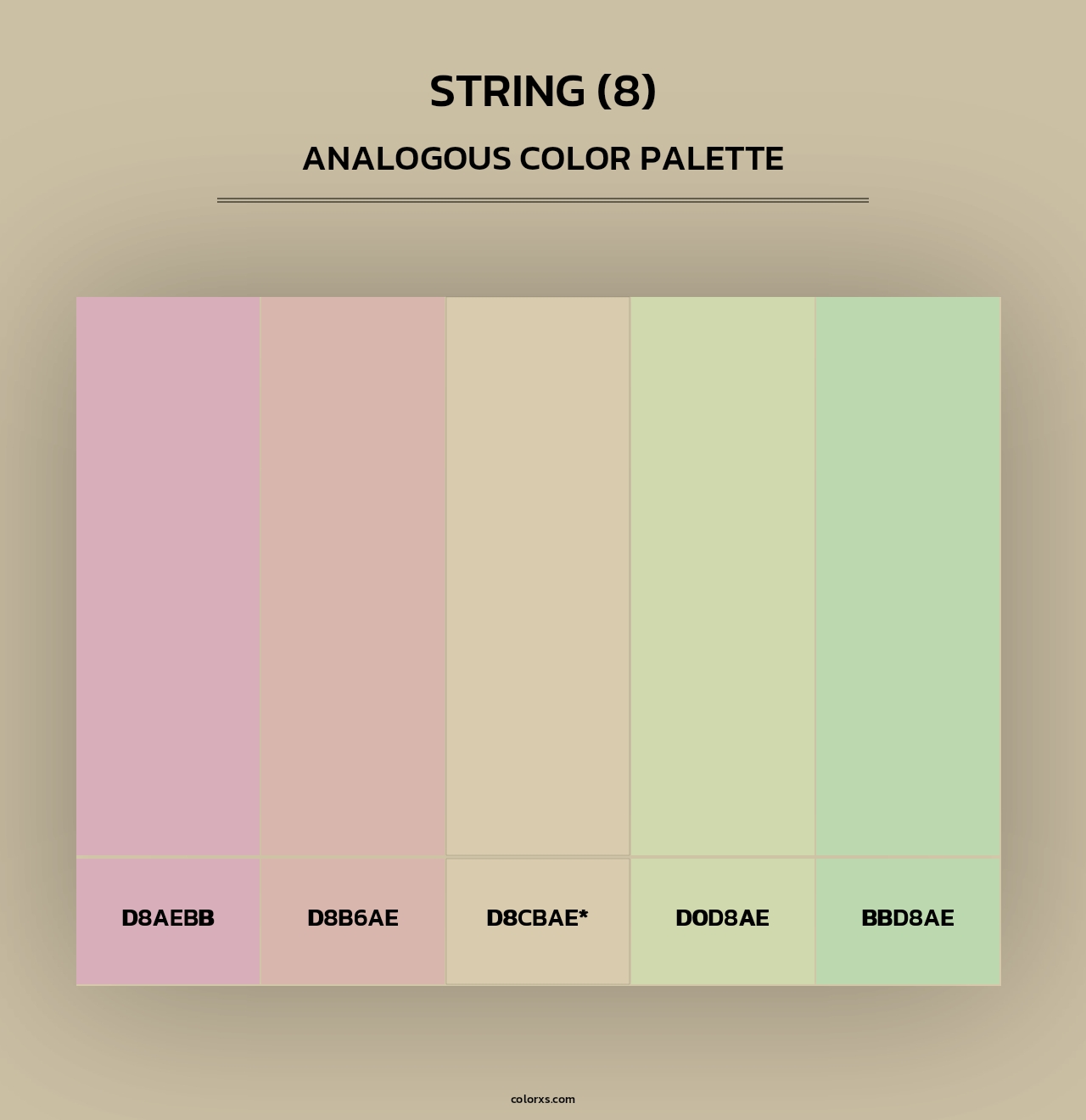 String (8) - Analogous Color Palette