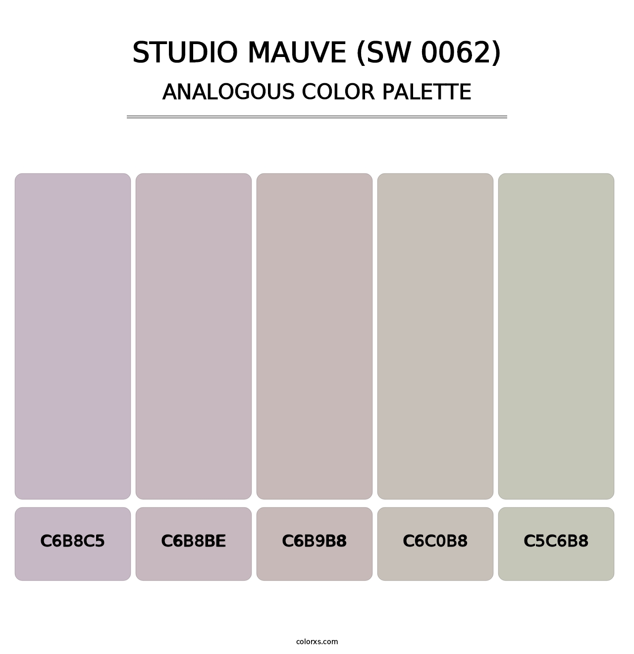 Studio Mauve (SW 0062) - Analogous Color Palette