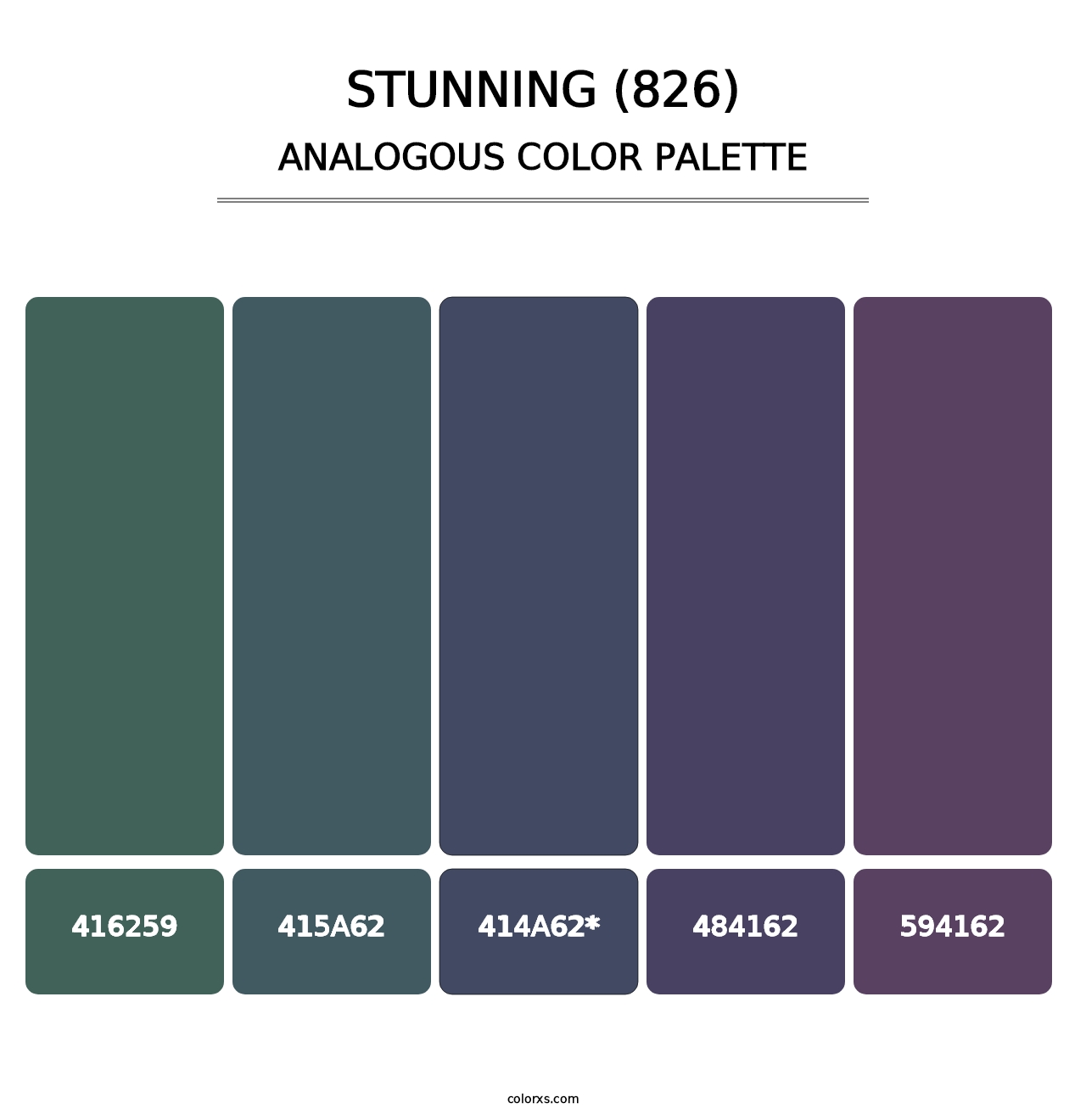 Stunning (826) - Analogous Color Palette