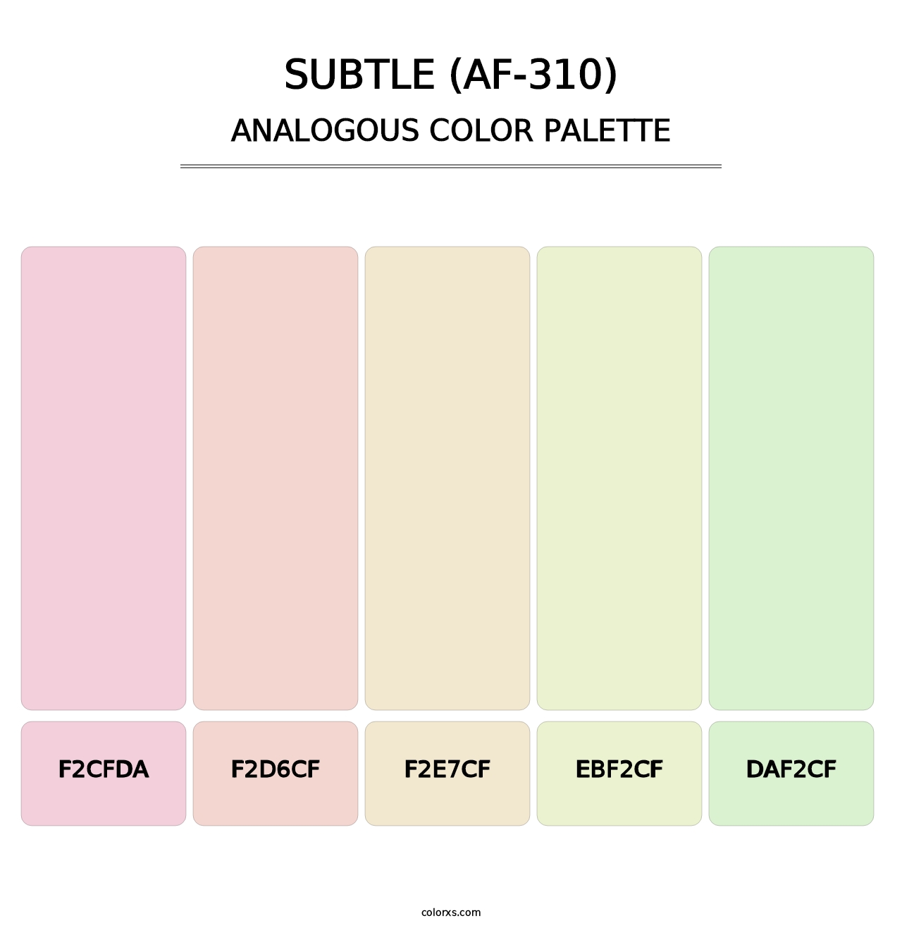 Subtle (AF-310) - Analogous Color Palette