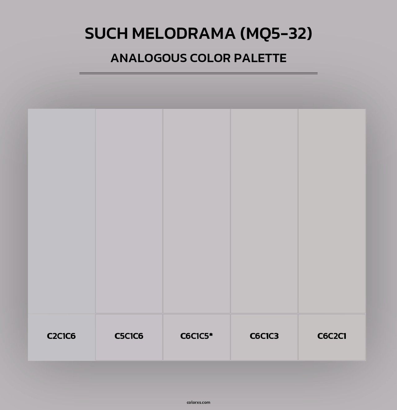 Such Melodrama (MQ5-32) - Analogous Color Palette