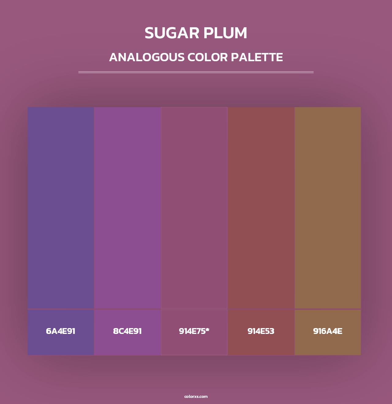 Sugar Plum - Analogous Color Palette