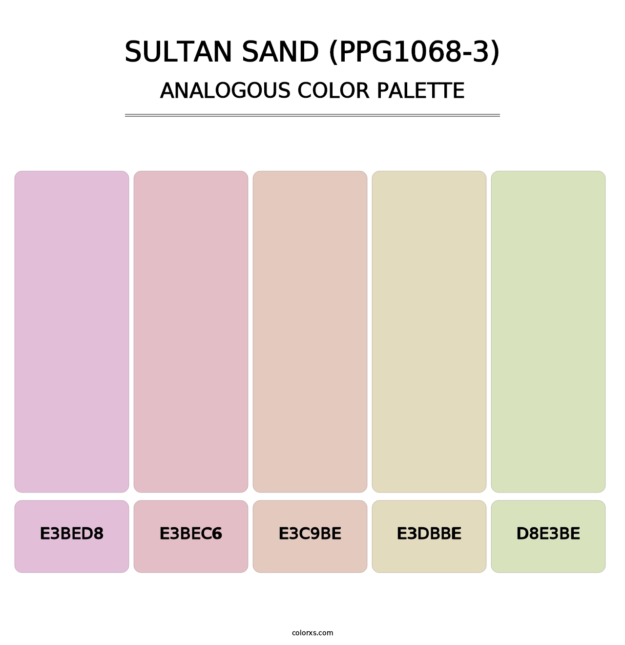 Sultan Sand (PPG1068-3) - Analogous Color Palette
