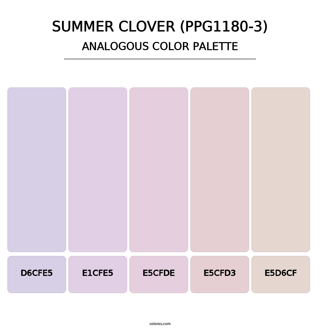 Summer Clover (PPG1180-3) - Analogous Color Palette