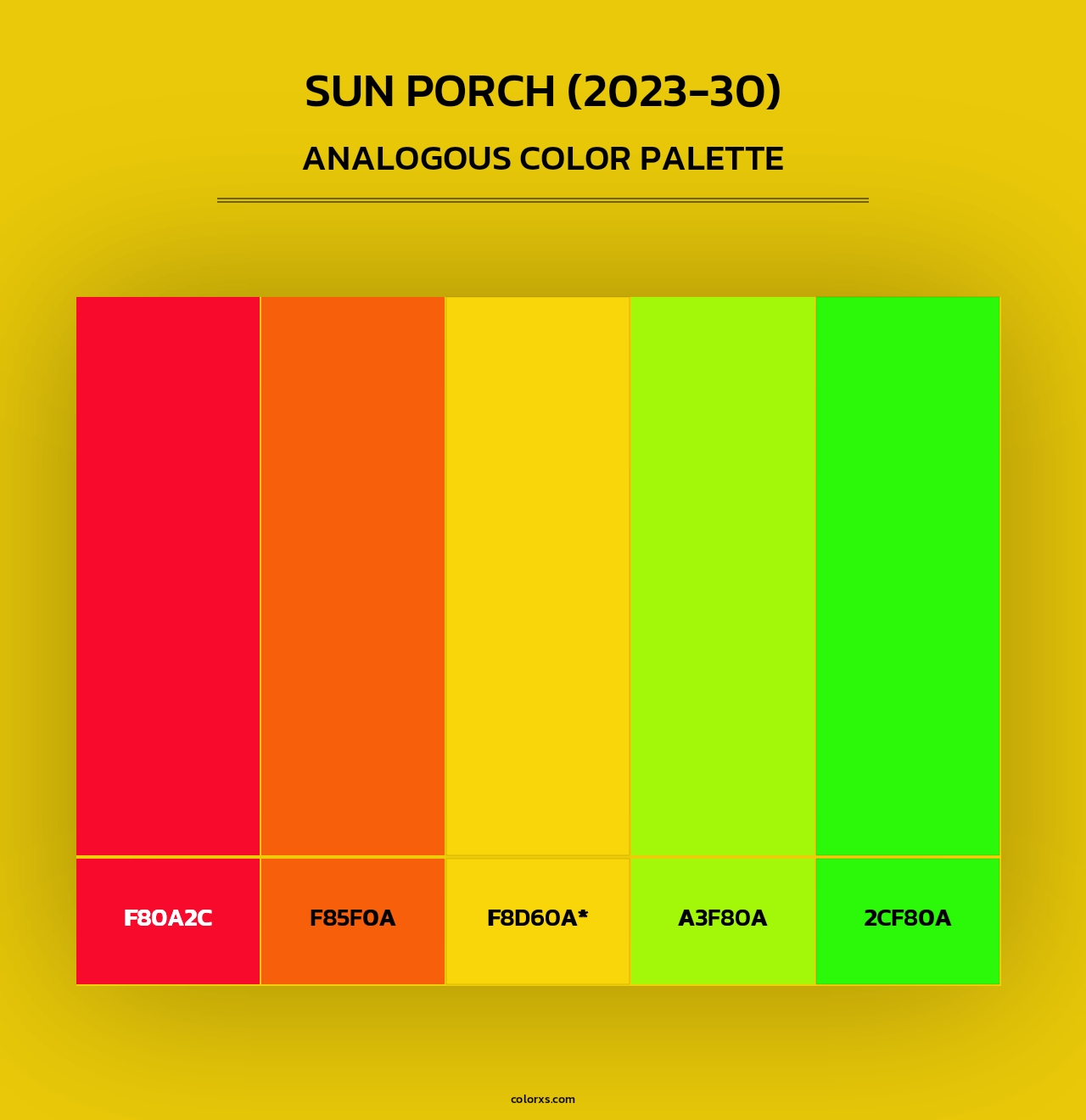 Sun Porch (2023-30) - Analogous Color Palette