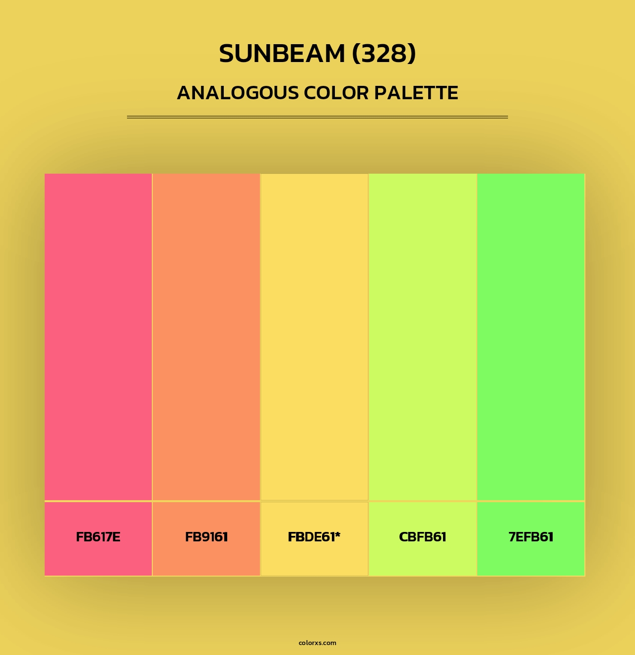 Sunbeam (328) - Analogous Color Palette