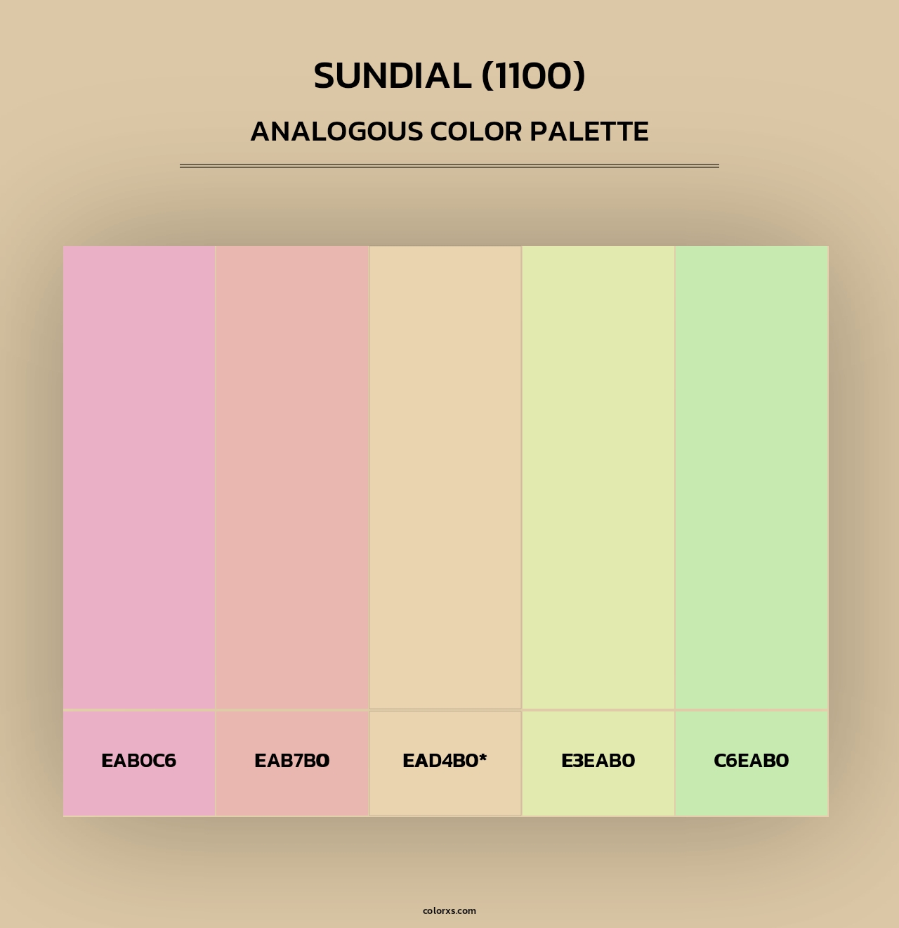 Sundial (1100) - Analogous Color Palette