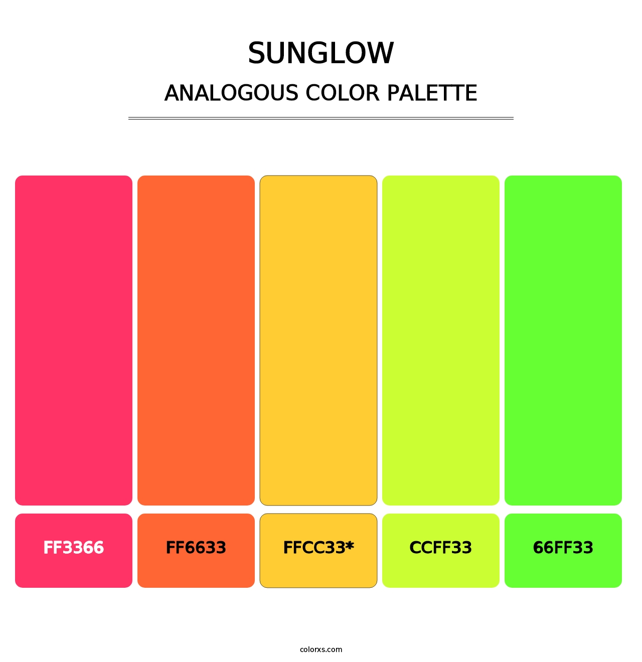 Sunglow - Analogous Color Palette