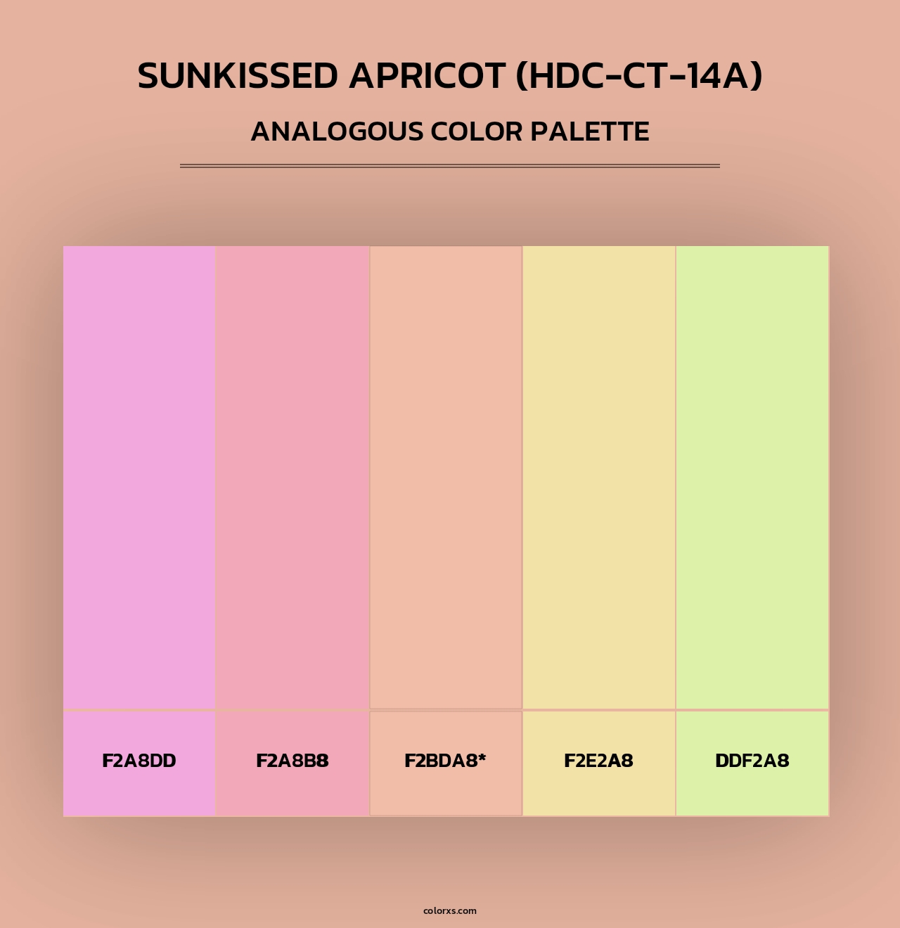 Sunkissed Apricot (HDC-CT-14A) - Analogous Color Palette