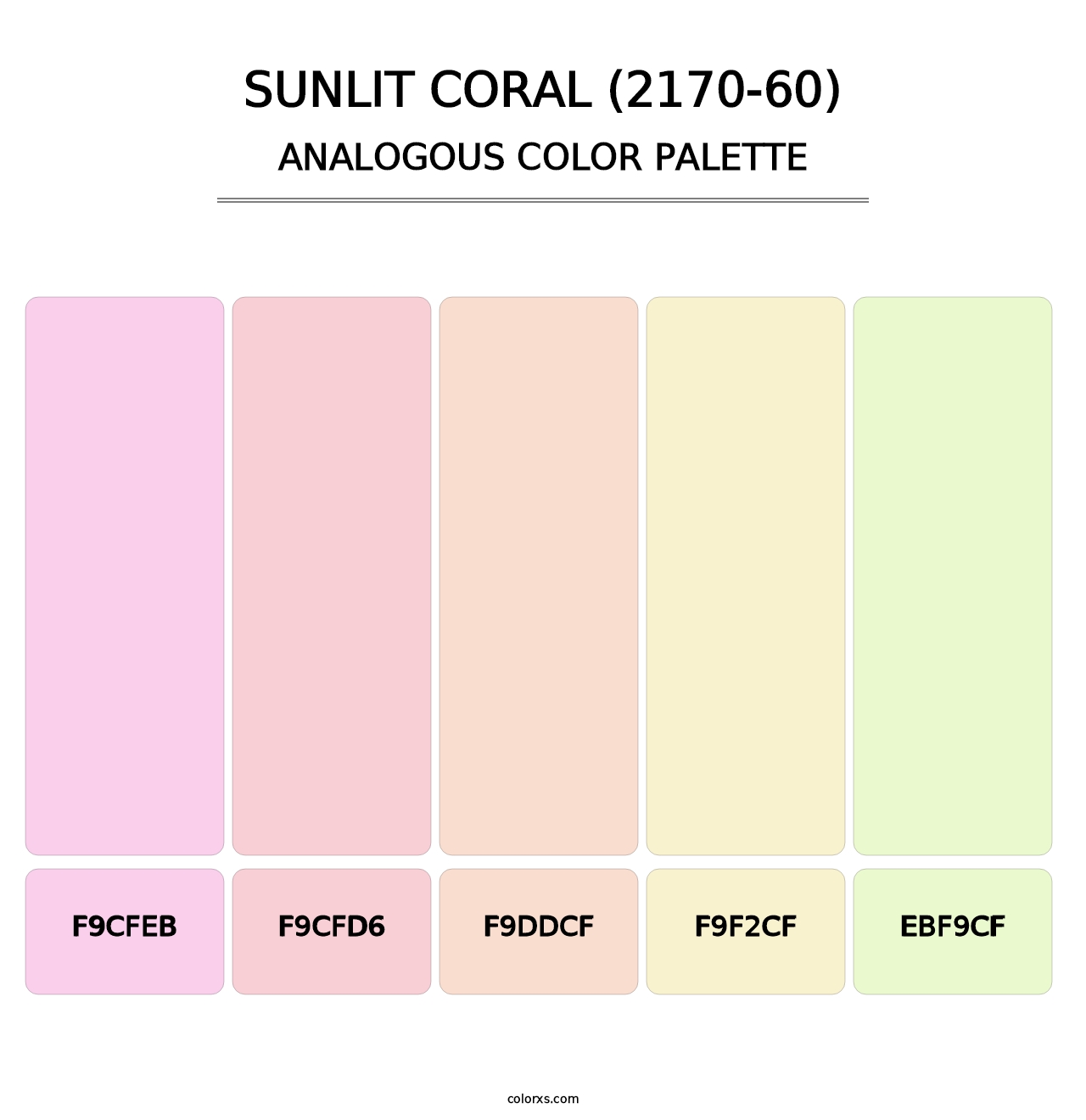 Sunlit Coral (2170-60) - Analogous Color Palette