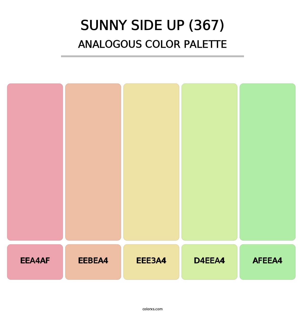 Sunny Side Up (367) - Analogous Color Palette