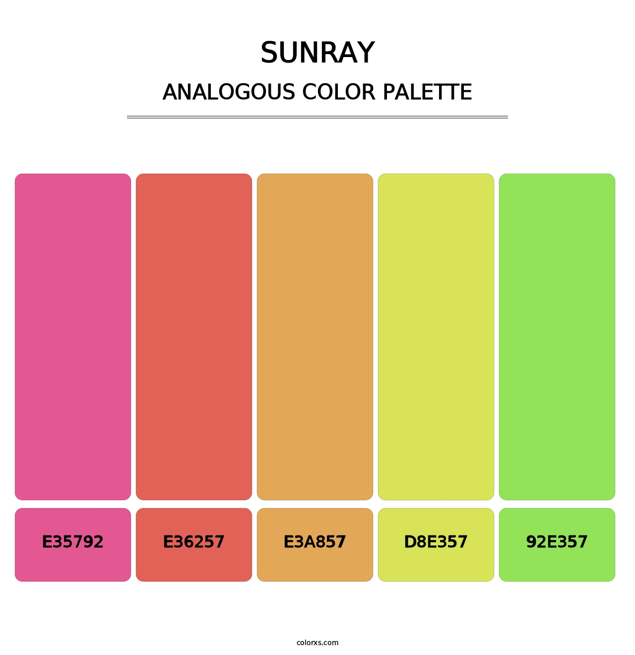 Sunray - Analogous Color Palette