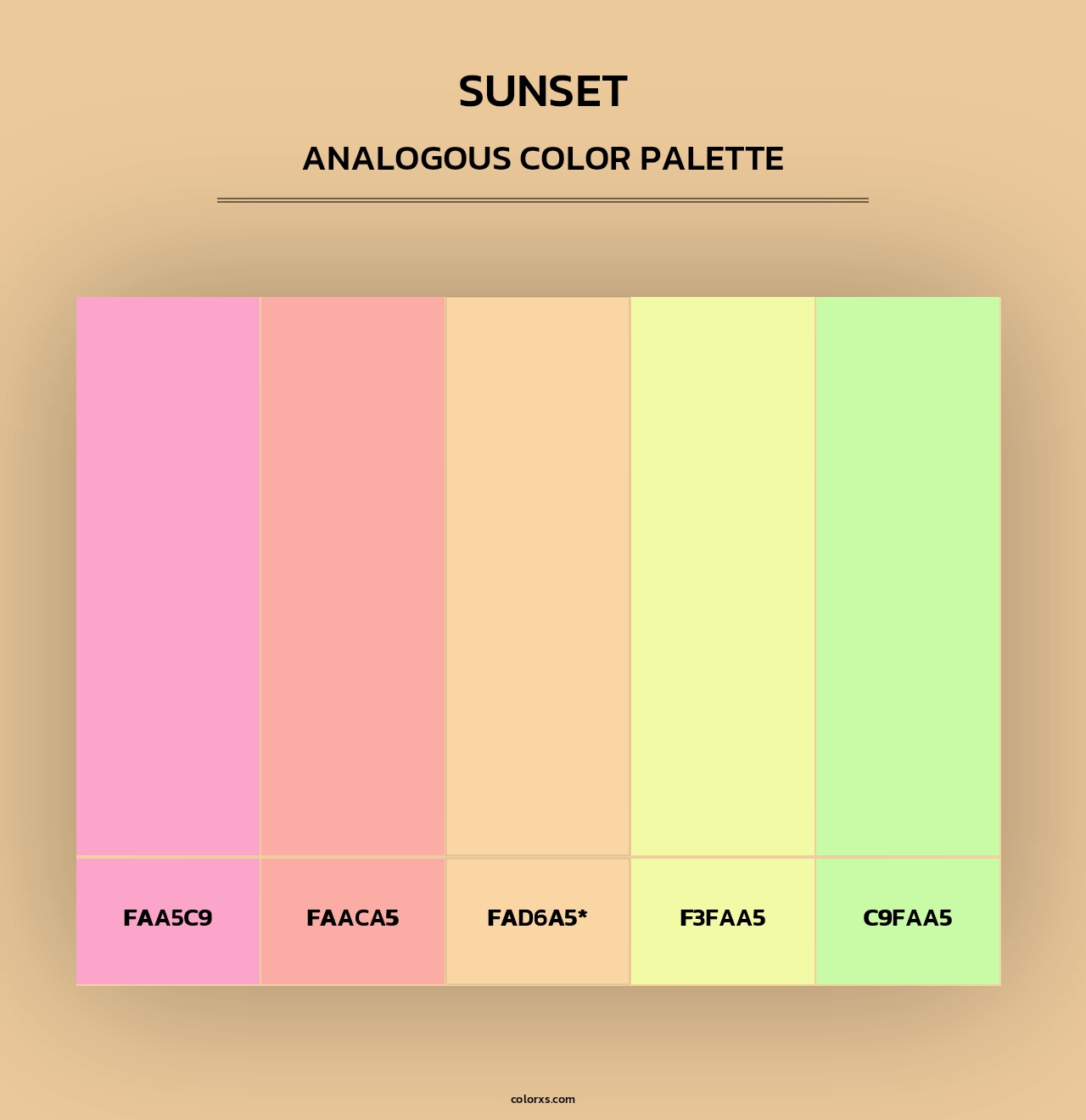 Sunset - Analogous Color Palette