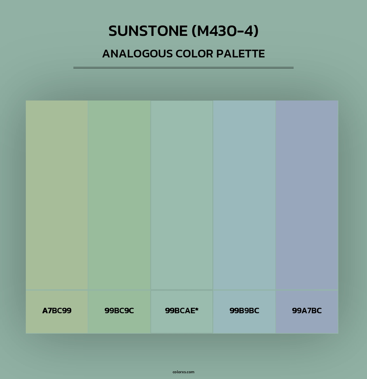 Sunstone (M430-4) - Analogous Color Palette