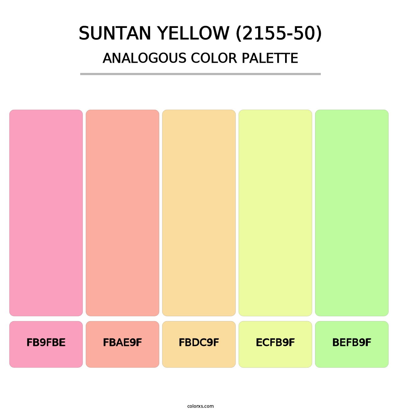 Suntan Yellow (2155-50) - Analogous Color Palette