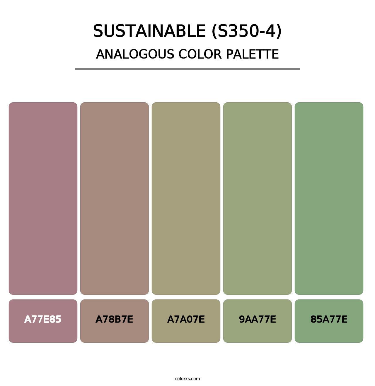 Sustainable (S350-4) - Analogous Color Palette