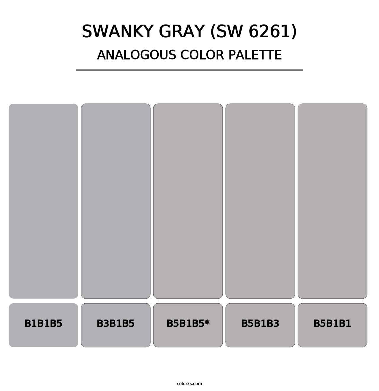 Swanky Gray (SW 6261) - Analogous Color Palette