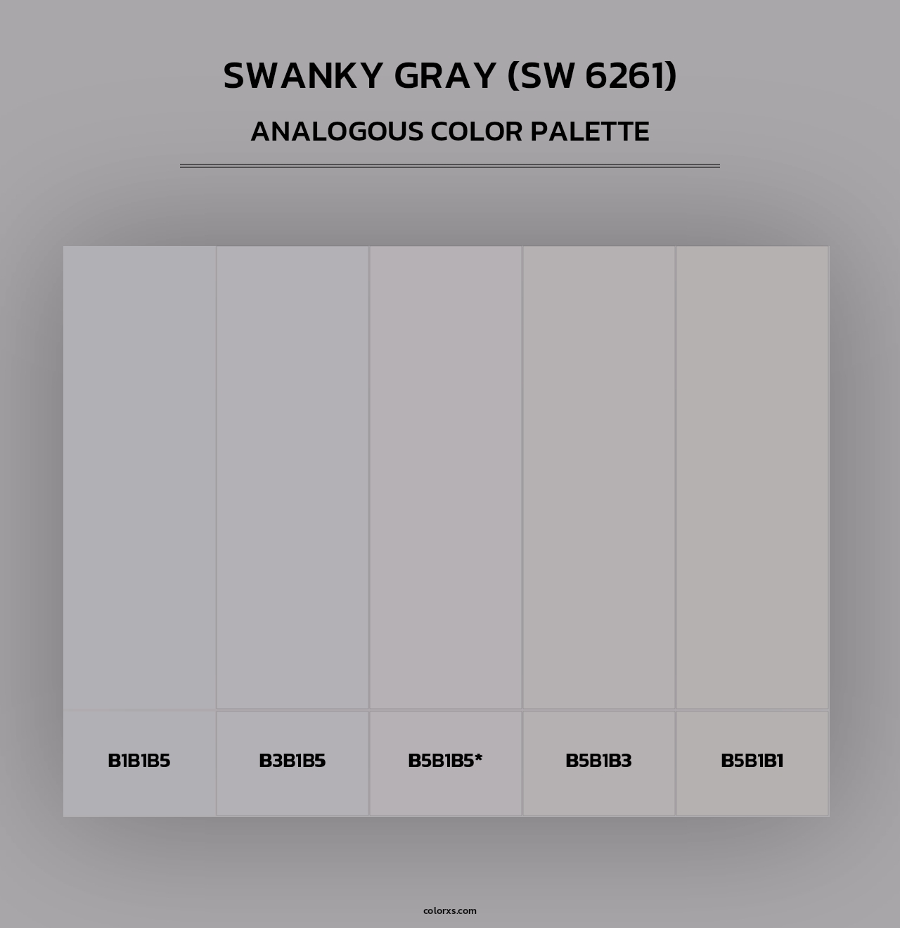 Swanky Gray (SW 6261) - Analogous Color Palette