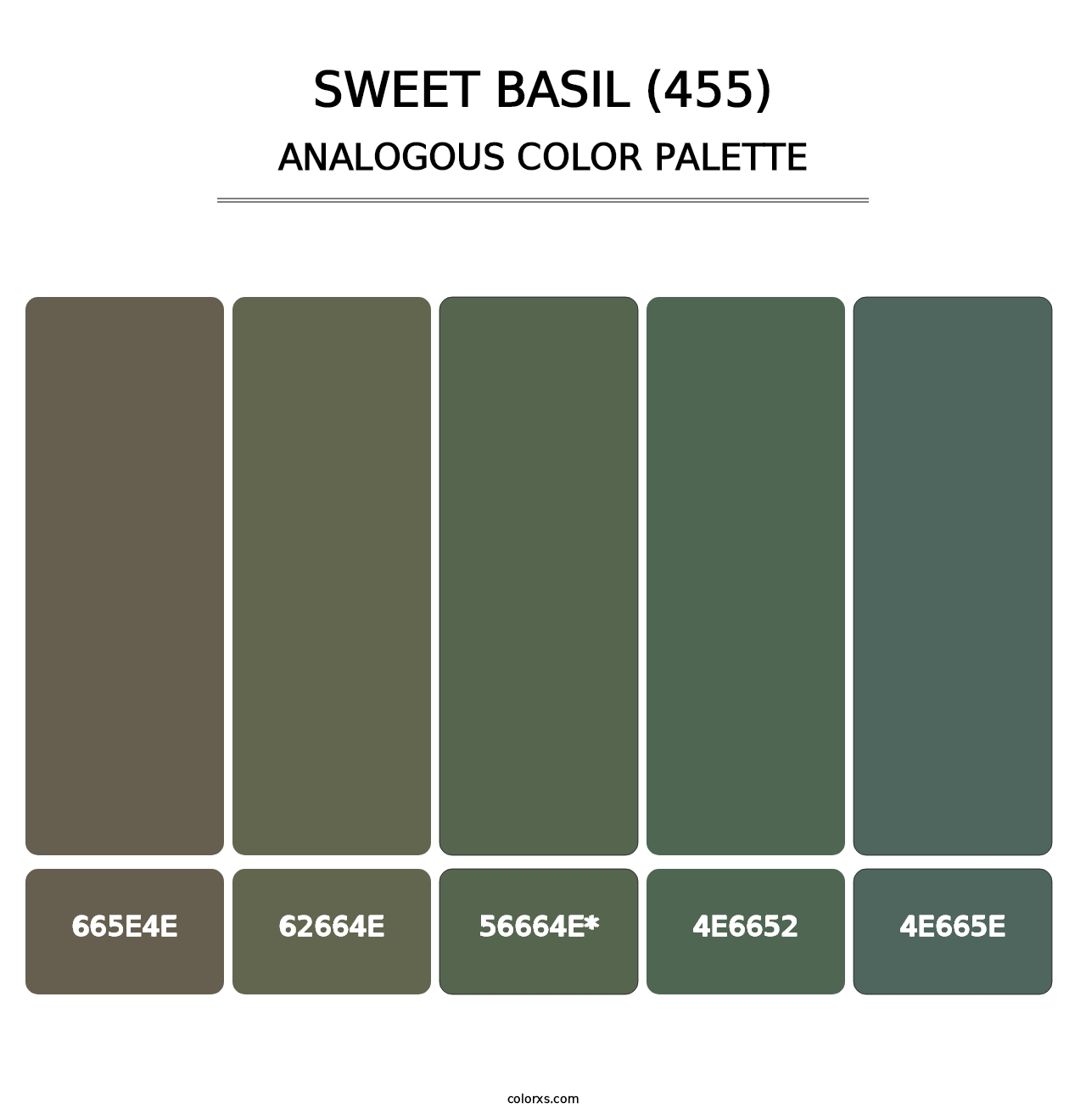 Sweet Basil (455) - Analogous Color Palette