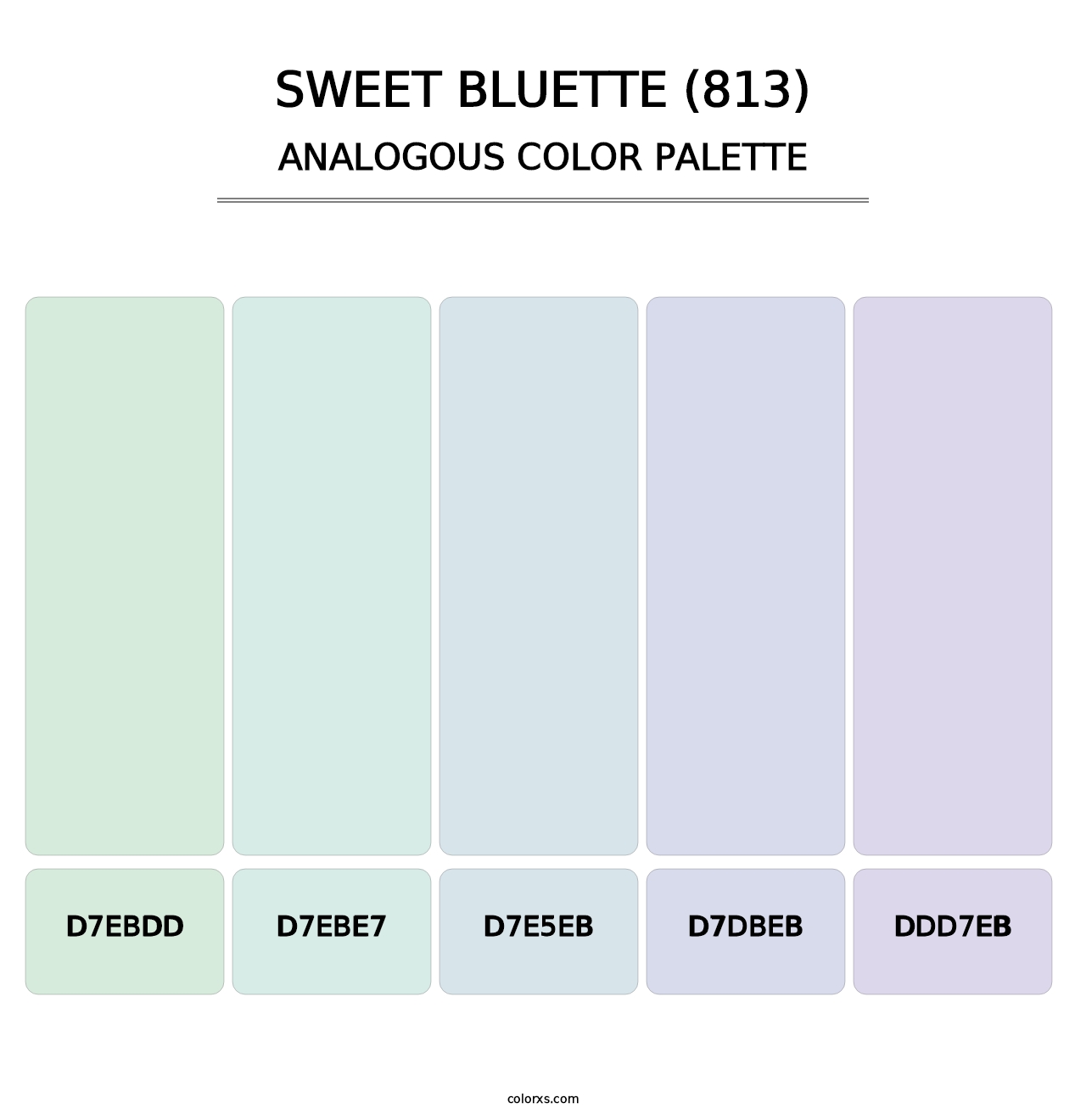 Sweet Bluette (813) - Analogous Color Palette