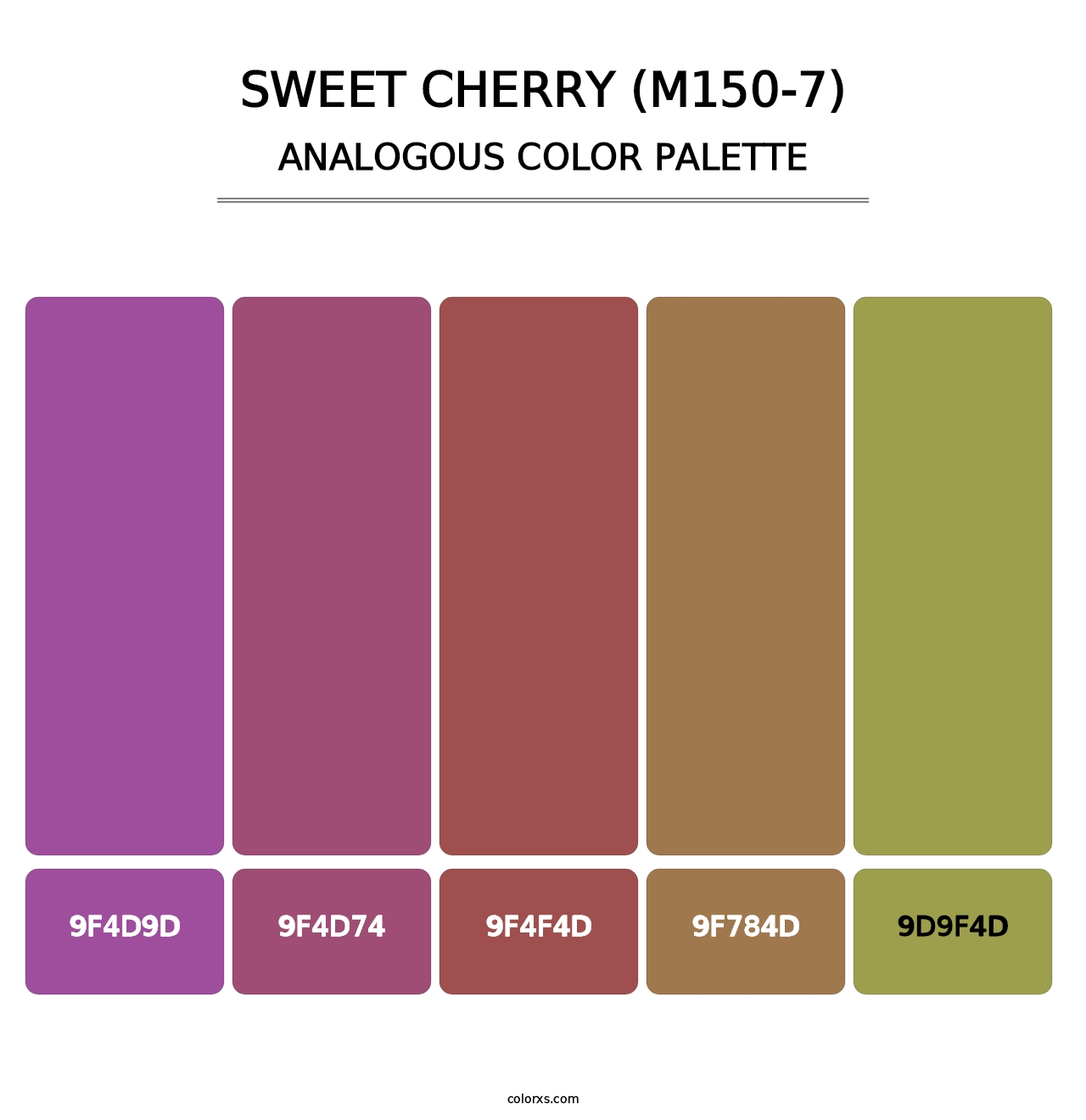 Sweet Cherry (M150-7) - Analogous Color Palette