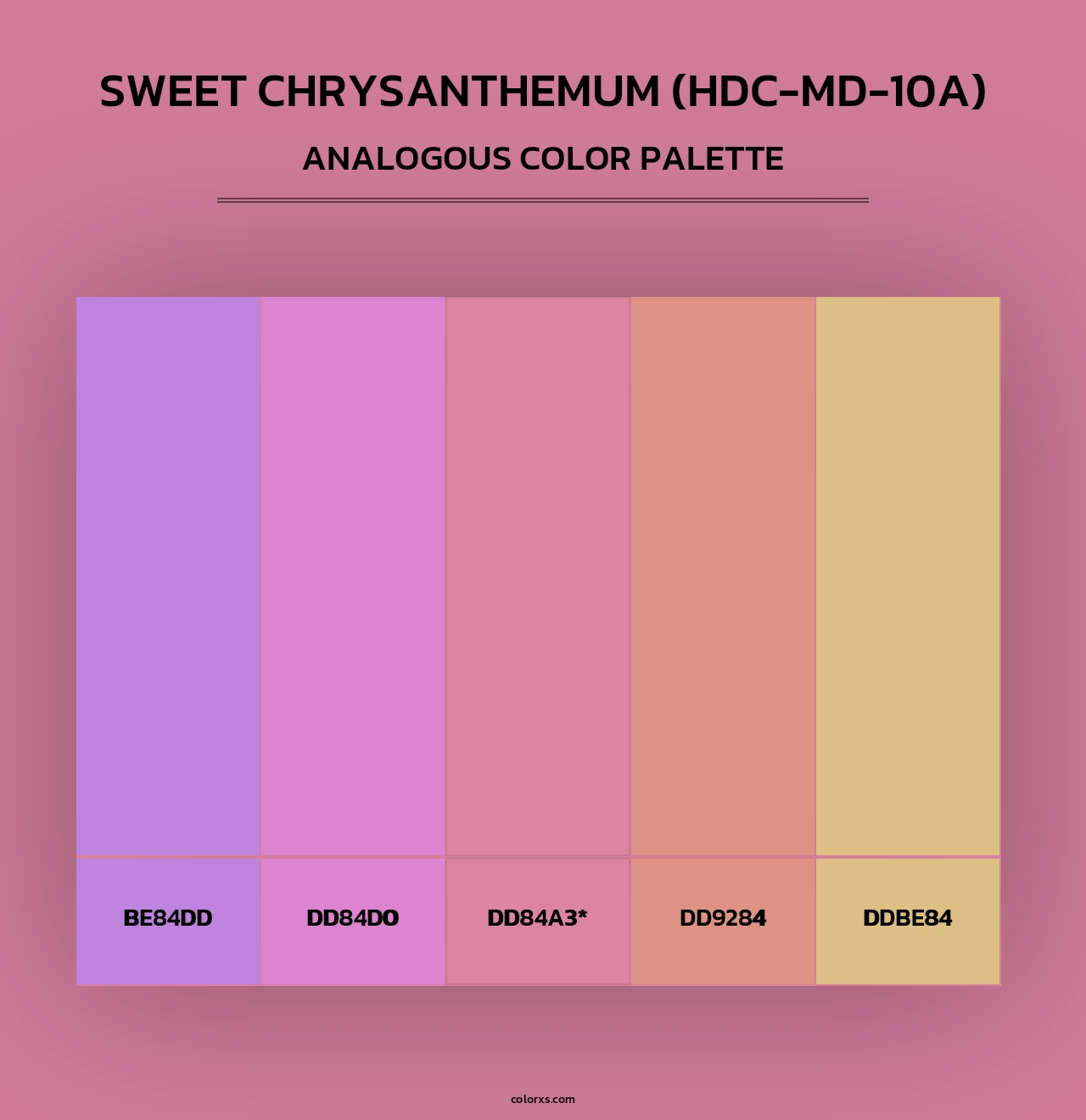 Sweet Chrysanthemum (HDC-MD-10A) - Analogous Color Palette