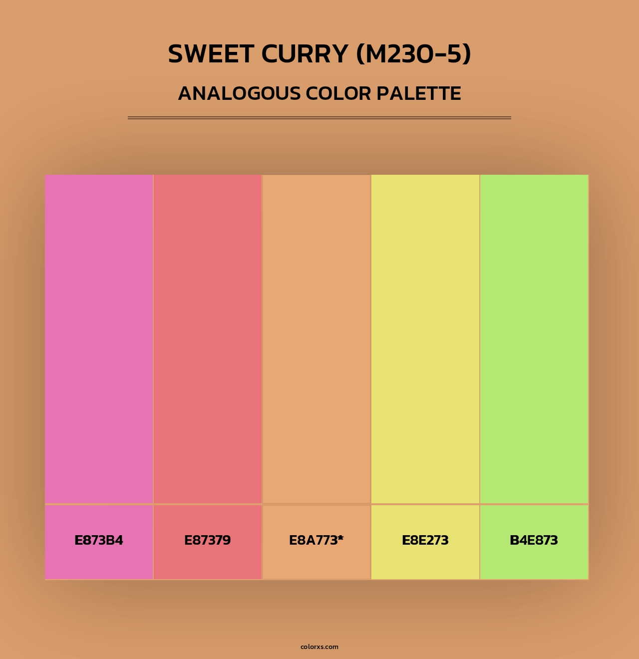 Sweet Curry (M230-5) - Analogous Color Palette