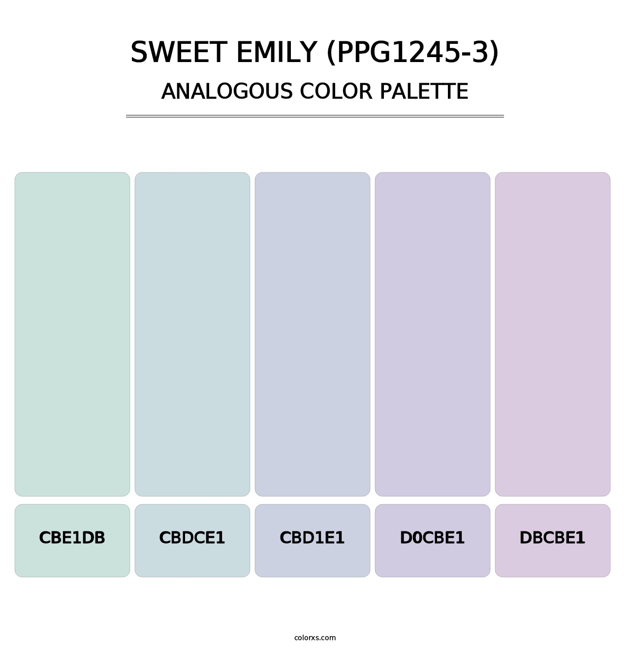 Sweet Emily (PPG1245-3) - Analogous Color Palette