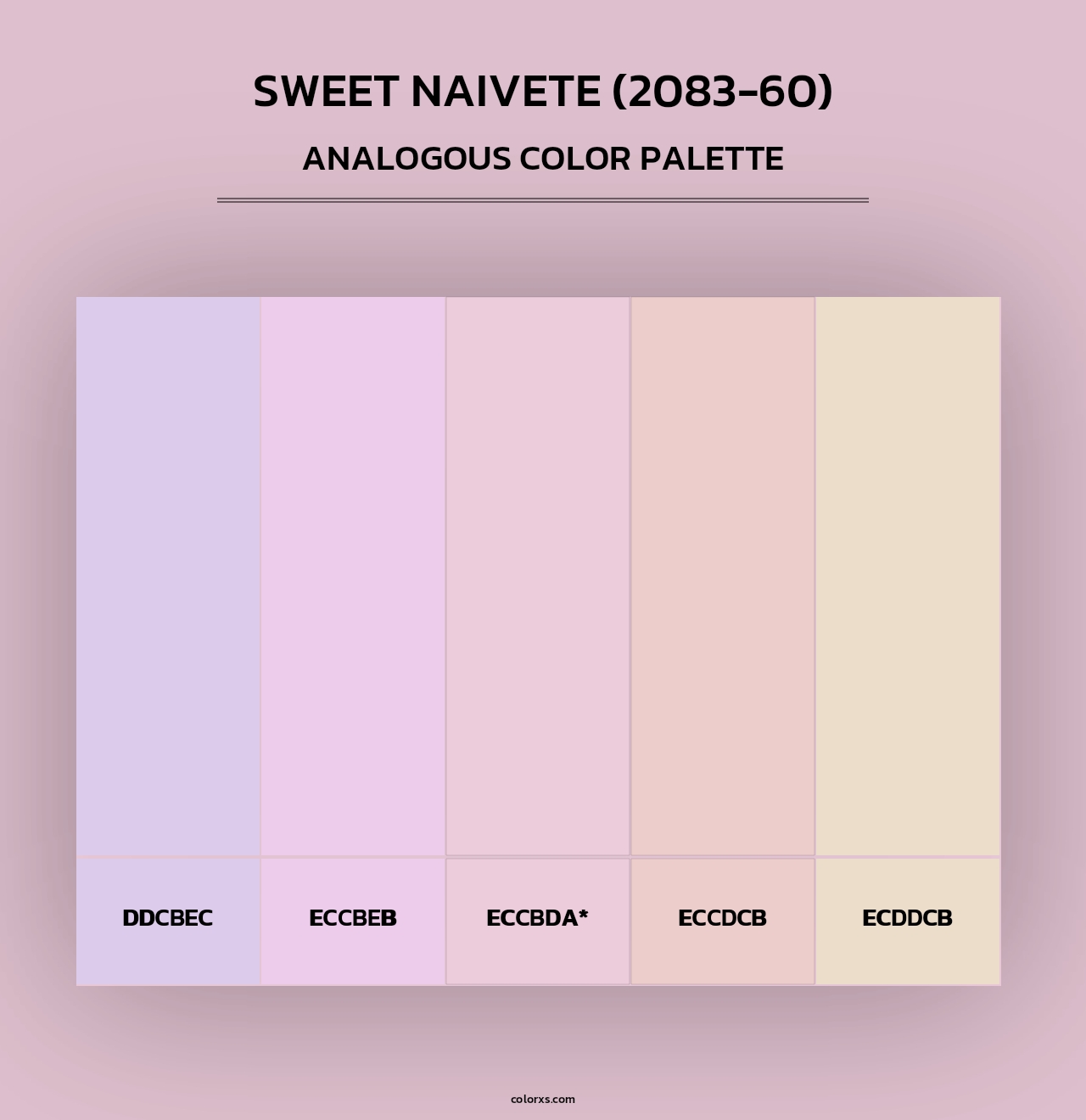 Sweet Naivete (2083-60) - Analogous Color Palette