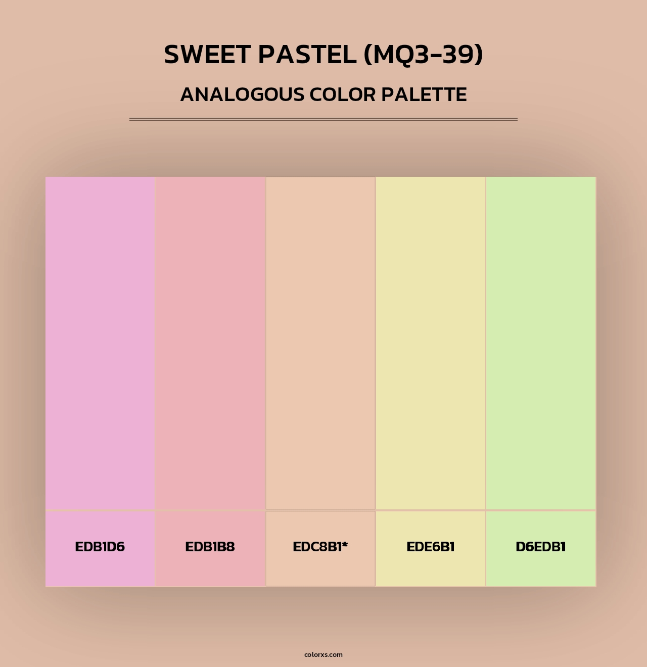 Sweet Pastel (MQ3-39) - Analogous Color Palette