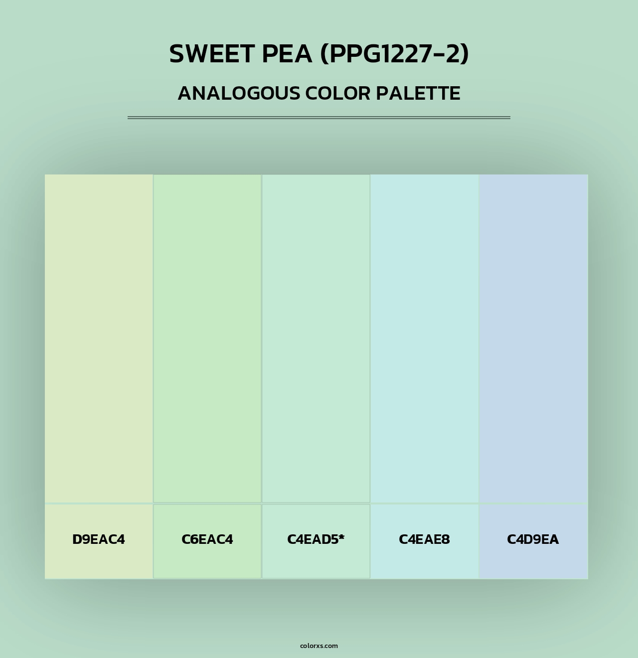 Sweet Pea (PPG1227-2) - Analogous Color Palette
