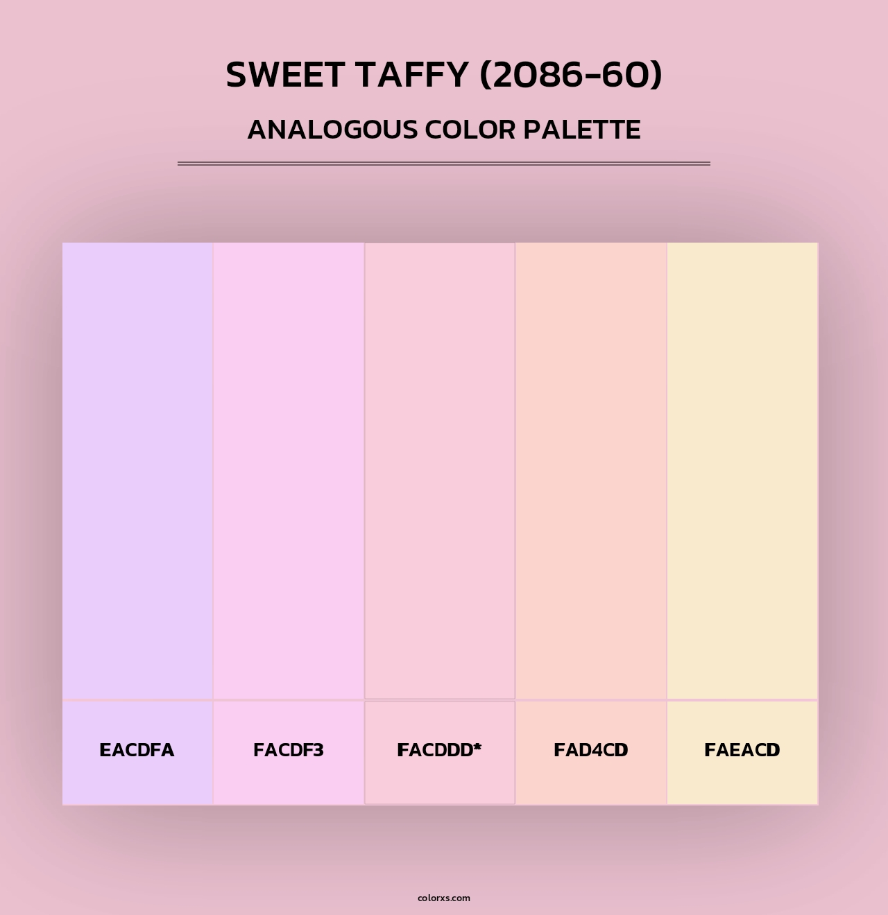 Sweet Taffy (2086-60) - Analogous Color Palette