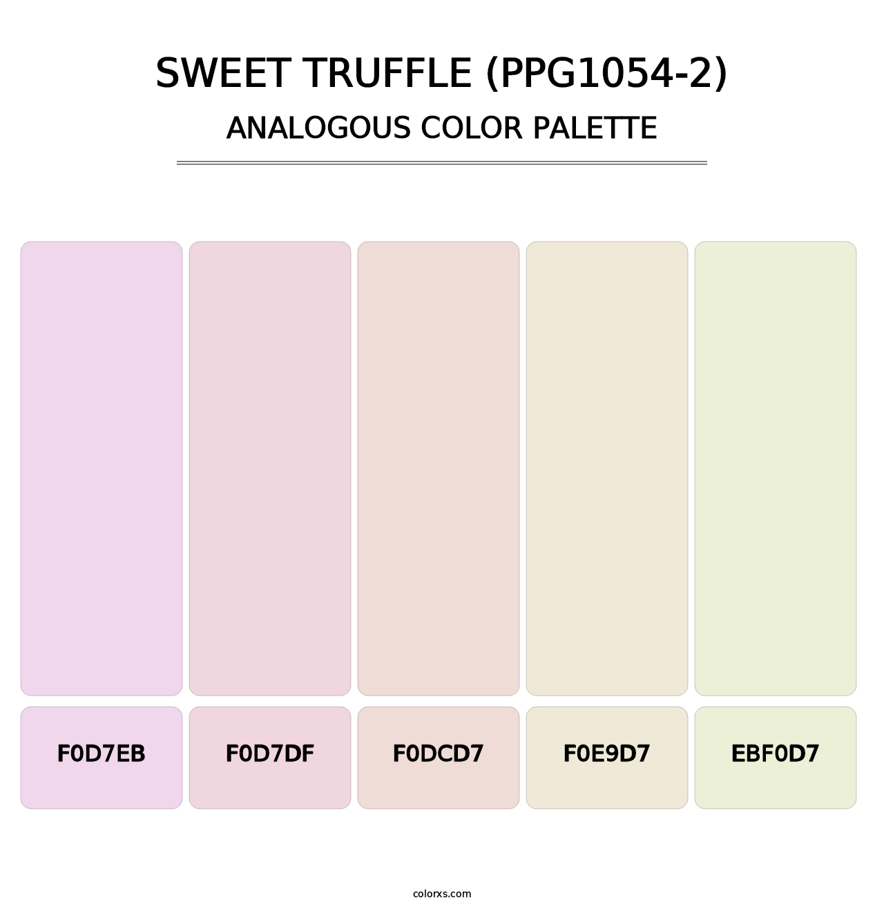 Sweet Truffle (PPG1054-2) - Analogous Color Palette