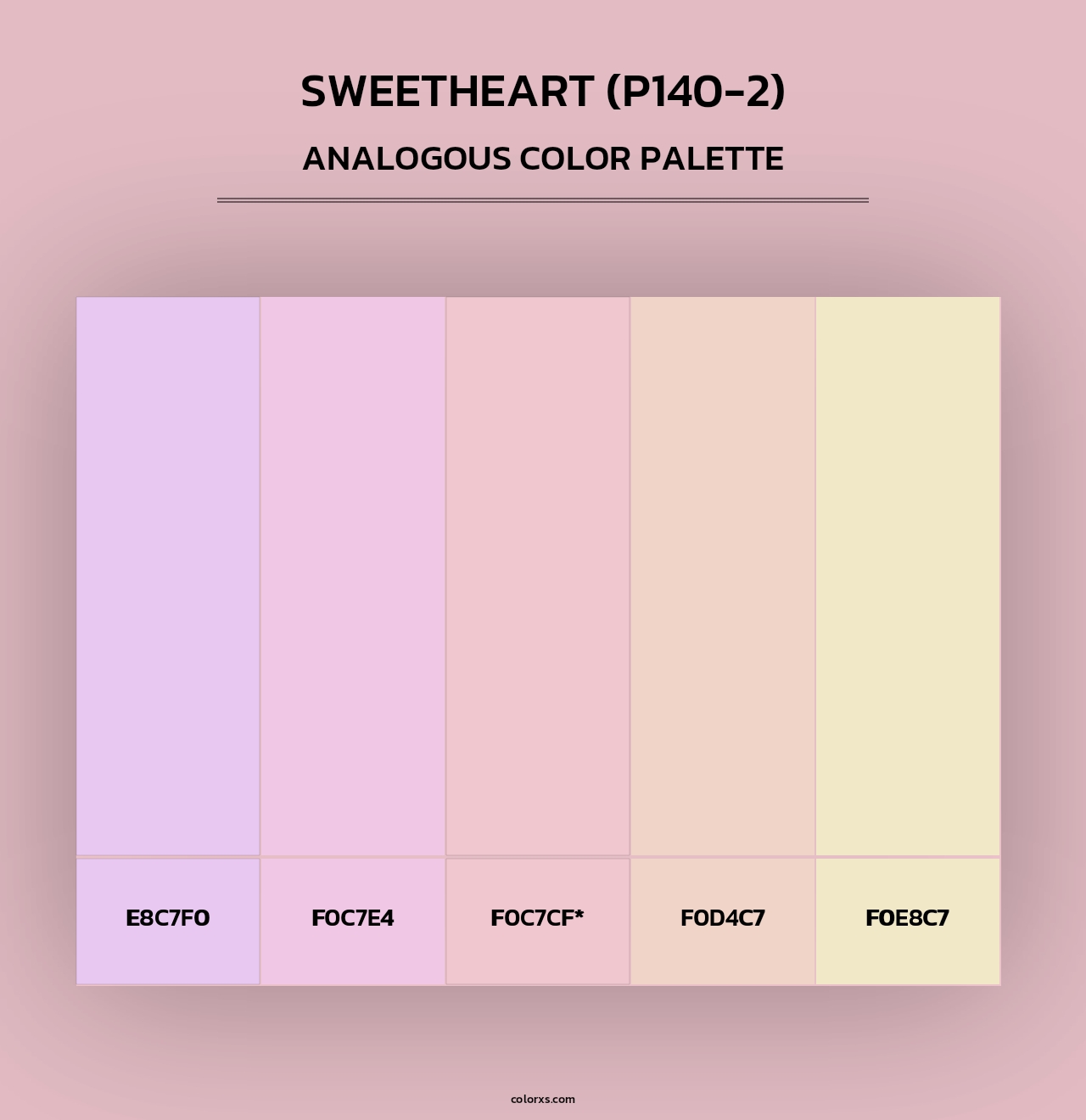 Sweetheart (P140-2) - Analogous Color Palette
