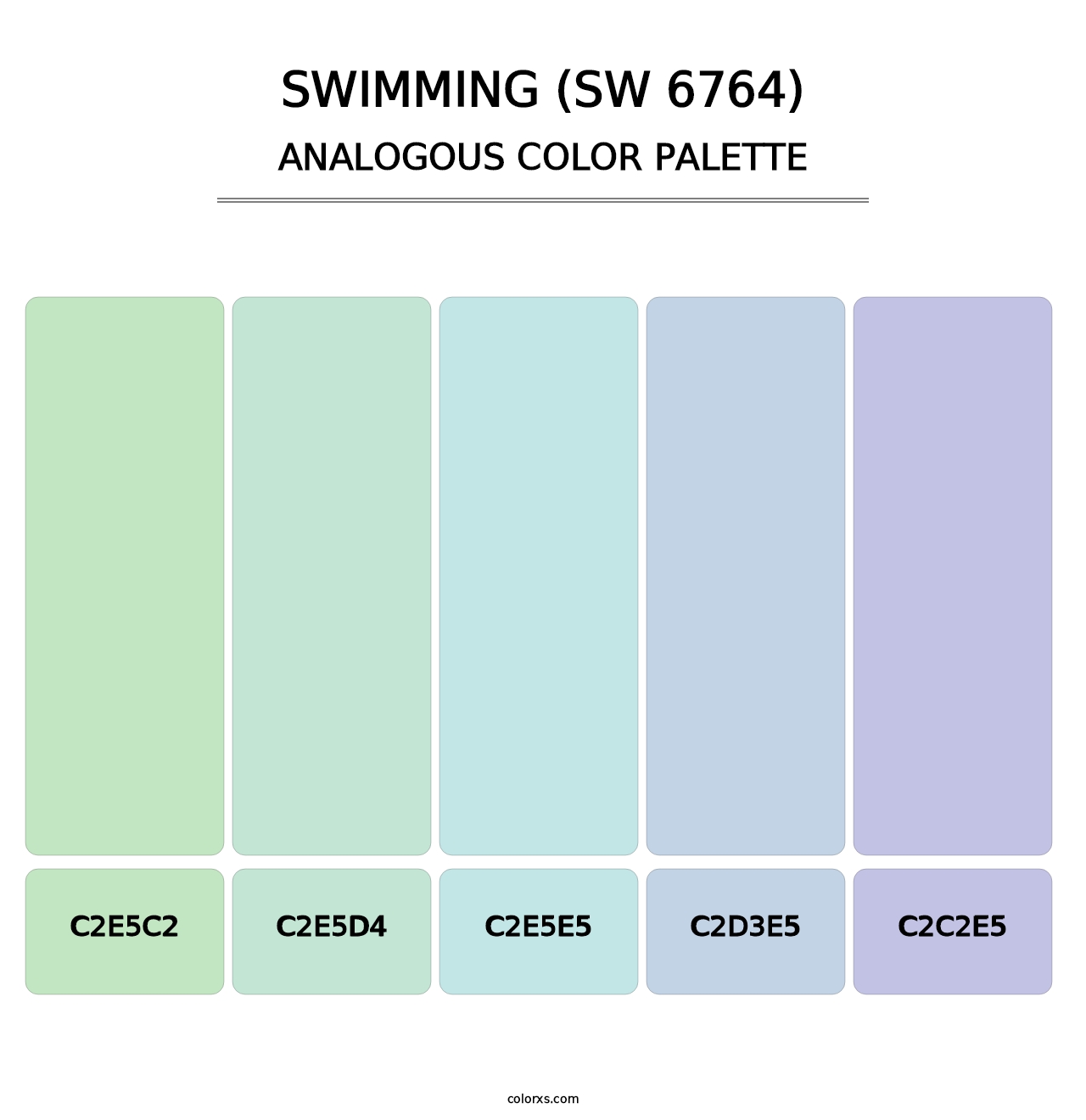 Swimming (SW 6764) - Analogous Color Palette