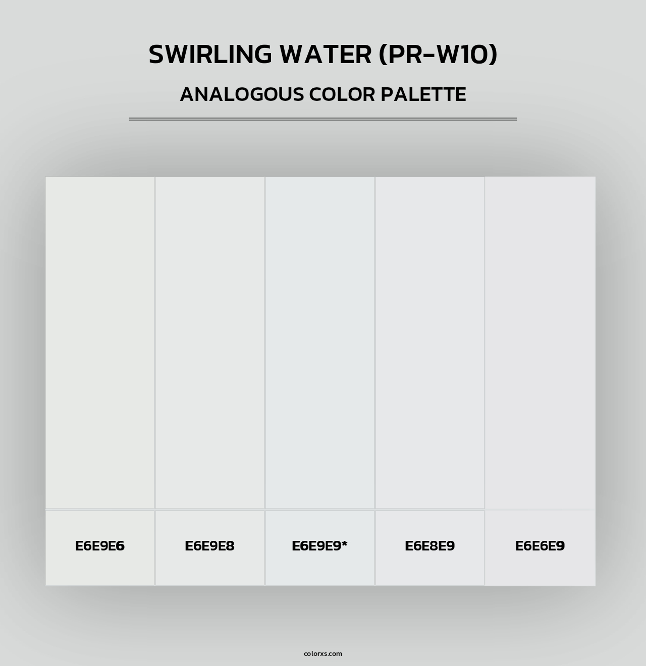 Swirling Water (PR-W10) - Analogous Color Palette