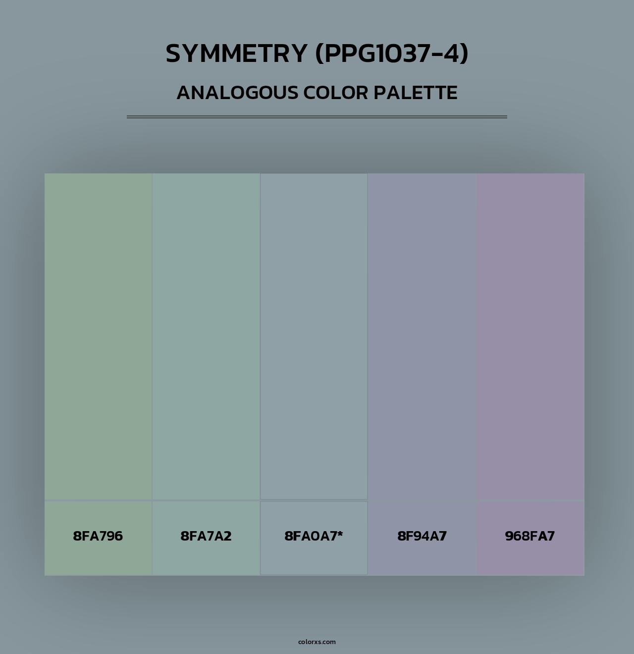 Symmetry (PPG1037-4) - Analogous Color Palette