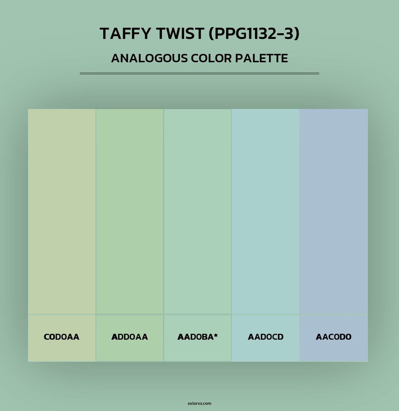Taffy Twist (PPG1132-3) - Analogous Color Palette